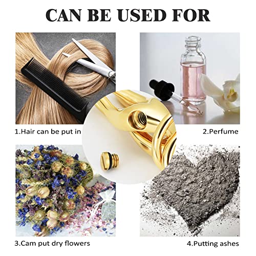 Cremation Jewelry with Angel Lady Stainless Steel Urn Necklace Pendant Memorial Ashes Keepsake for Women Girls, Filling Kit Included - color: Couple-Customize