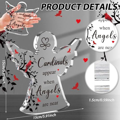 Jetec Sympathy Bereavement Gift in Memory of Loved One,Active Cardinal - style: Active Cardinal