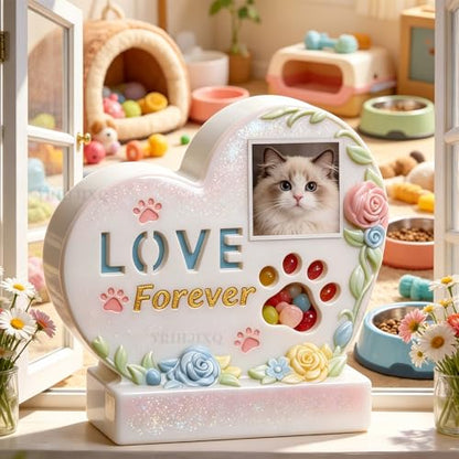 2Pcs Resin Molds Silicone Pet Picture Frame Molds for Epoxy Resin | Animal Memorial Molds For Loss of Dog Cat Remembrance