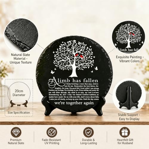 Memorial Garden Stone, A Limb Has Fallen' Slate Remembrance7.87inch - color: Fallen