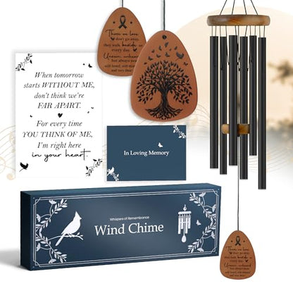 Memorial Wind Chimes Gifts, Sympathy Gift Baskets, Bereavement Gift Idea, Grief, Sympathy Gifts for Loss of Loved One Husband Wife, Miscarriage Gifts for Mothers