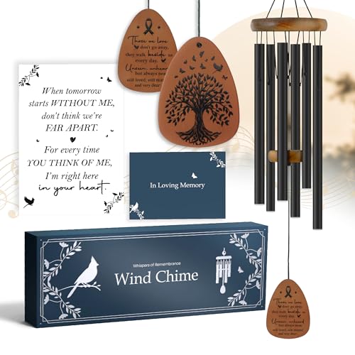 Memorial Wind Chimes Gifts, Sympathy Gift Baskets, Bereavement Gift Idea, Grief, Sympathy Gifts for Loss of Loved One Husband Wife, Miscarriage Gifts for Mothers