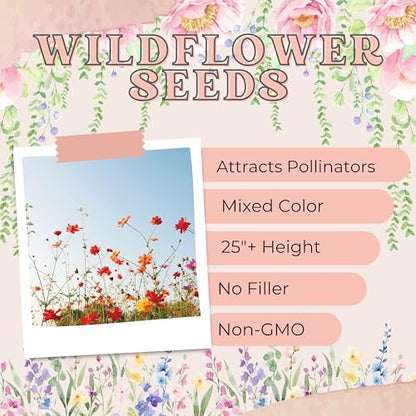 Wildflower Seed Packets in Loving Memory (Pack of 30) Funeral Gift Sympathy Remembrance Memorial Service Forget Me Not