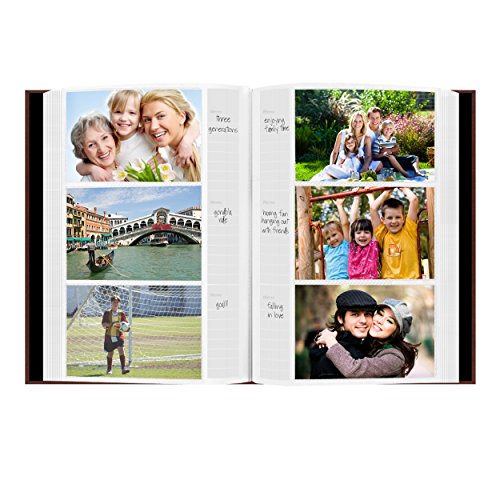 Pioneer Photo Albums Sewn Bonded Leather Bookbound 300 Bi-Directional Photo Album, Burgundy, 4 x 6 Inch (Pack of 4) - color: Burgundy, size: 4 x 6 Inch (Pack of 4), style: Photo Album