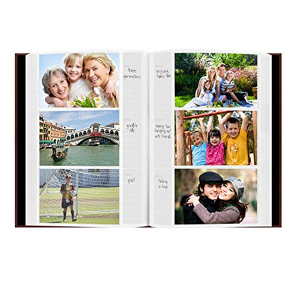 Pioneer Photo Albums Sewn Bonded Leather Bookbound 300 Bi-Directional Photo Album, Burgundy, 4 x 6 Inch (Pack of 4) - color: Burgundy, size: 4 x 6 Inch (Pack of 4), style: Photo Album