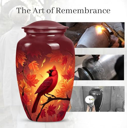 Red Cardinal Cremation Urns for Human Ashes - Funeral Urns for Adult Ashes Men - - color: Urn for Cardinal Ashes