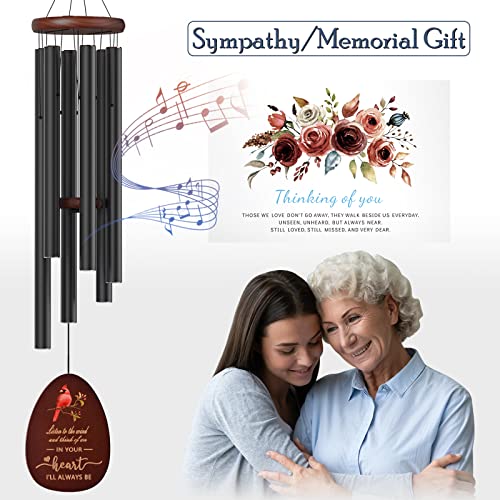 Suntimber Memorial Wind Chimes Sympathy Gifts for Loss of Loved One | 35" Cardinal WindChimes in Memory of a loved one Mother Father,Memorial Gifts for Bereavement Funeral,outdoor clerarance - size: 35" Cardinal