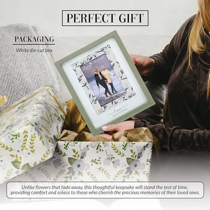 Pavilion Gift Company - Love Lasts Forever - 4" x 6" Vertical Picture Photo Portrait Frame Bereavement In Memory Memorial Loss Of Loved One Calling Hours Funeral Gift Wedding Anniversary Wife Present