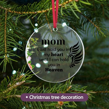 Memorial Gifts Bereavement Gift Idea for Loss of Mom Christmas Ornament Sympathy Memorial Condolence Gifts for Loss of Loved Person Remembrance Bereavement Funeral Gift for Women Hanging Ornaments