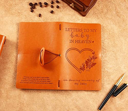 XPL Baby Memorial Remembrance Gift-Bereavement Gift-Refillable Travel Photo Diary Journal-Those We Love Don't Go Away-Letters to My Baby in Heaven,In Loving Memory-Sympathy Gifts for Loss of Baby - style: 22-Letters to My baby in Heaven