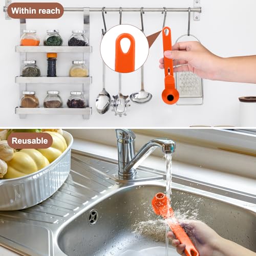 Palksky Coffee Scoop & Funnel for Reusable K Cup Refillable Coffee Pods,2 Tablespoon Coffee Measuring coffee Scooper,1PCS(Orange) - color: Orange