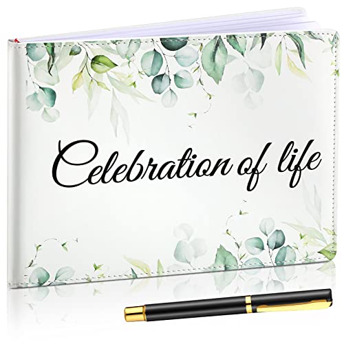 Patelai Funeral Guest Book with Pen, Celebration of Life - style: Celebration of Life