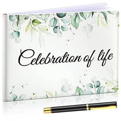 Patelai Funeral Guest Book with Pen, Celebration of Life - style: Celebration of Life