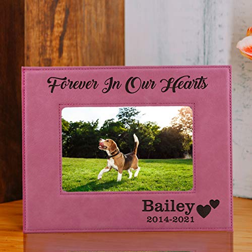My Personal Memories Custom Personalized Dog Loss Memorial Pet Remembrance Picture Frame (Pink) - color: Pink