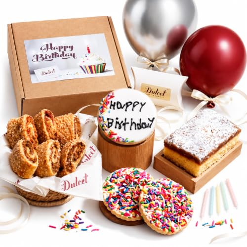Birthday Gift Baskets, Gourmet Birthday Food Gifts, Birthday Gift Basket for Women, Girls, Boys, Kids, Men, & Parents by Dulcet Gift Baskets - color: Birthday