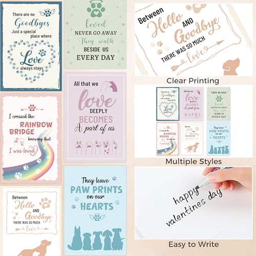 24 Pcs Dog Pet Sympathy Cards - color: Dog Sympathy 02