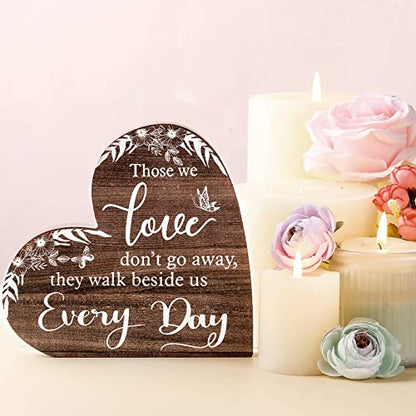 Jetec Sympathy Gift Memorial Wooden Heart for Loss of Loved One,Retro Style | Memorial Bereavement Condolence Ideas Decor for Grief Father Mother Son Brother, Memory 6. 3 x 6 x 0. 7 Inches - style: Retro Style