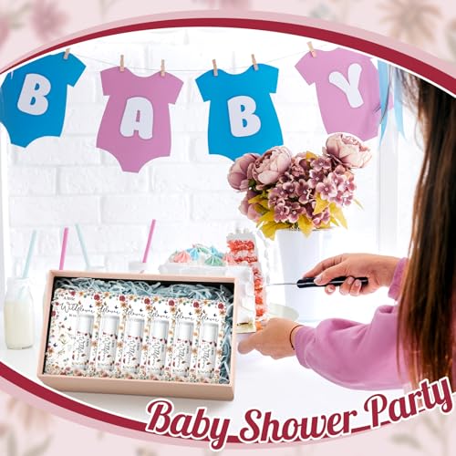 30 Pack a Little Wildflower Baby Shower Games Prizes Gifts Bulk Wildflower Lip Balms Favors for Winners Boys Girls Gender Reveal Favors Decorations Halloween Baby Shower Thanksgiving Gift Bags Stuffer - style: A Little Wildflower