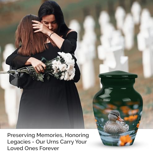 Mini Urn Ducks - Mini Keepsake Urns - Small Ash Urns - Funeral Urn Ashes - Small Urns for Human Ashes Adult Male Dad - Urns for Ashes Adult Male (Size - 3inch,2pcs) - size: #3 (Set of 2)