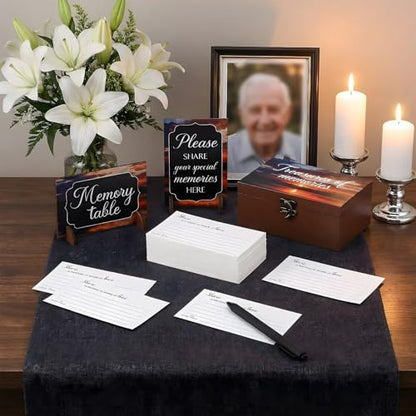 Gilprop 112 Pcs Share a Memory Cards for Celebration of Life, Dusk - style: Dusk