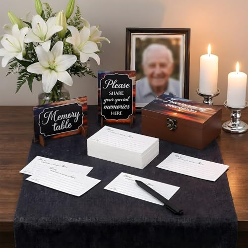 Gilprop 112 Pcs Share a Memory Cards for Celebration of Life, Dusk - style: Dusk