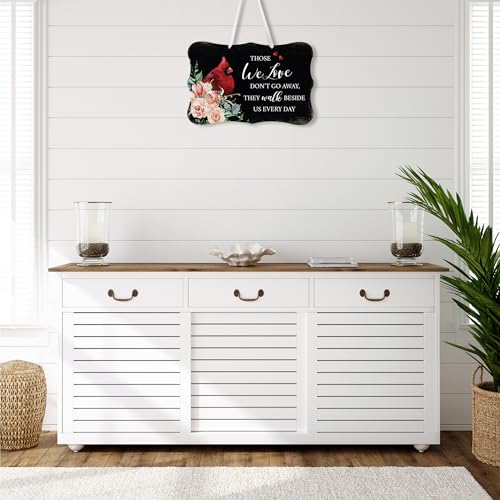 LifeSong Milestones Memorial Wall Hanging Signs Bereavement Keepsake Condolence Funeral Gift For Loss of Loved One 8x12 (Those We Love Don't Go Away (Black)) - color: Those We Love Don't Go Away (Black)