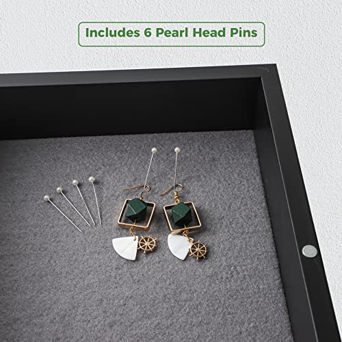 Frametory 8x8 Shadow Box Frame Display Case, 2-inch Depth (Black) - color: Black, size: 8x8(1 Set)