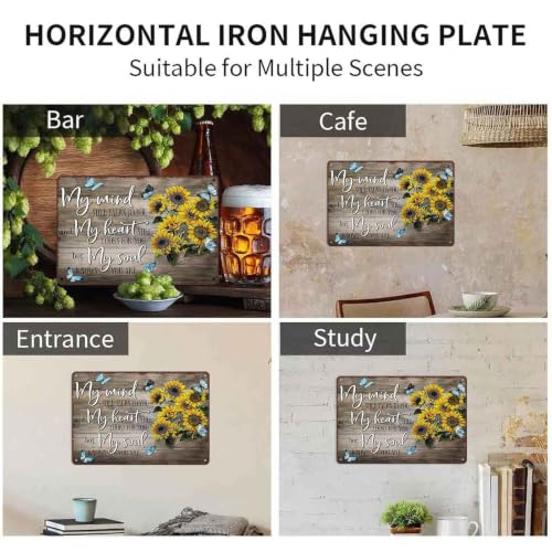 Memorial Sympathy Quote for Lost Loved One Aluminum Metal Sign 8 x 12 Inch | Motivational Wall Decor for Home, Living Room, Entryway, Bedroom, Grieving People and Farmhouse Decor Fan Gift