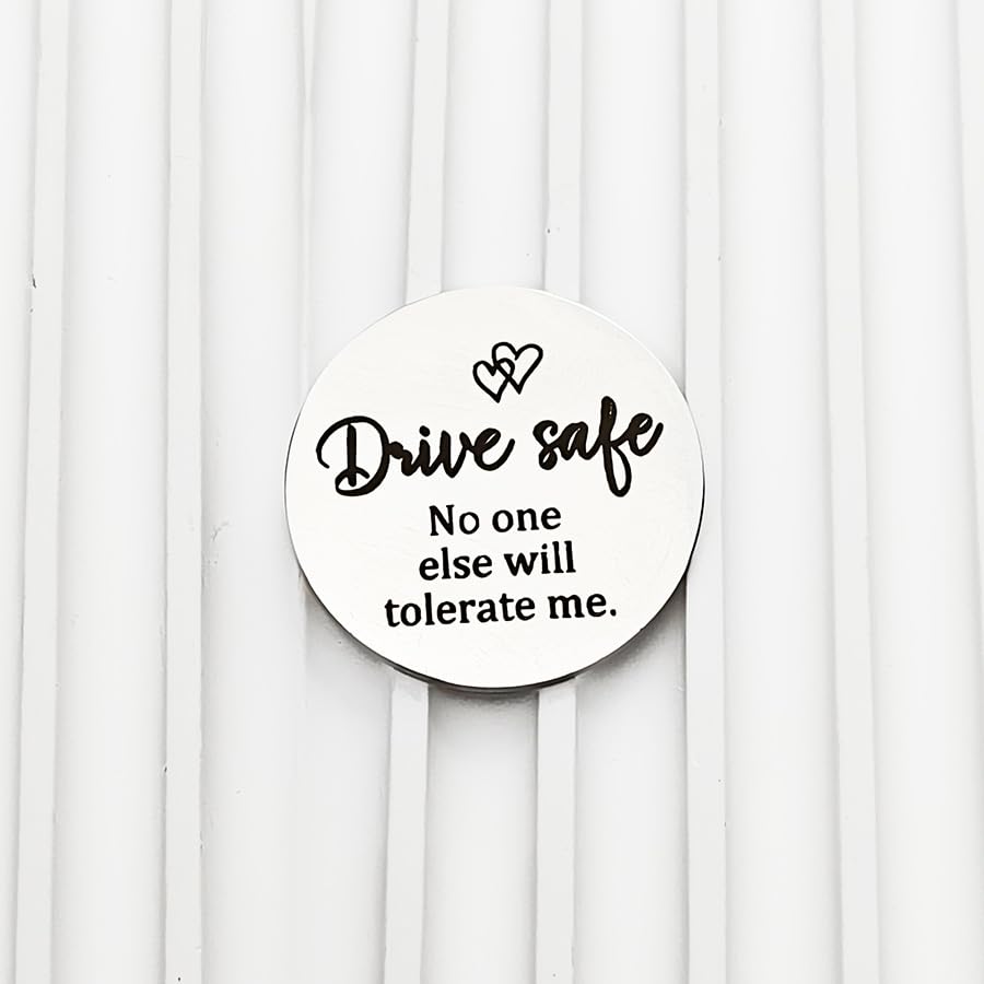 RFTWXHPN Long Distance Relationship Friendship Gifts for Women Men Pocket Hug Tokens Christmas Gift for Boyfriend Girlfriend - color: Drive Safe No One