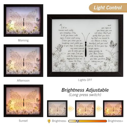 Sympathy Gift LED Memorial Shadow Box Memorial Gifts for Loss of Loved One Mother Mom Dad Father, in Memory of Loved One Gifts - size: As I Sit In Heaven