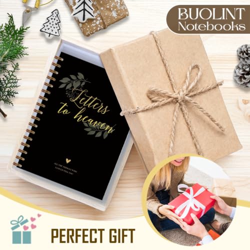 Memorial Gifts Journal for Women Men 5.5x8.5in(Black) - color: Black