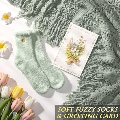 Self Care Get Well Soon Gift Baskets for Women Birthday Gifts Care Package - color: Sage Green