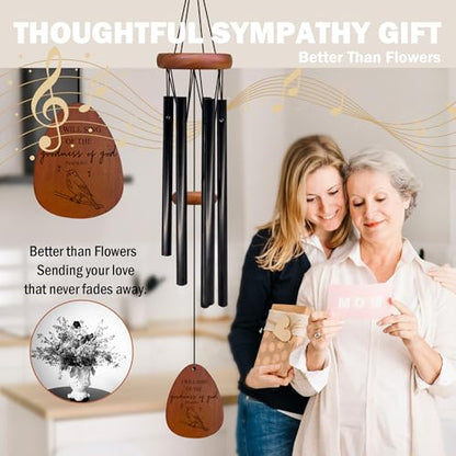 Religious Gifts for Women Wind Chimes, Faith Based Bird Wind Chimes for Outside, Christian Blble Verse Gift for Women Faith Men, Goodness of God Chime 26" Inches