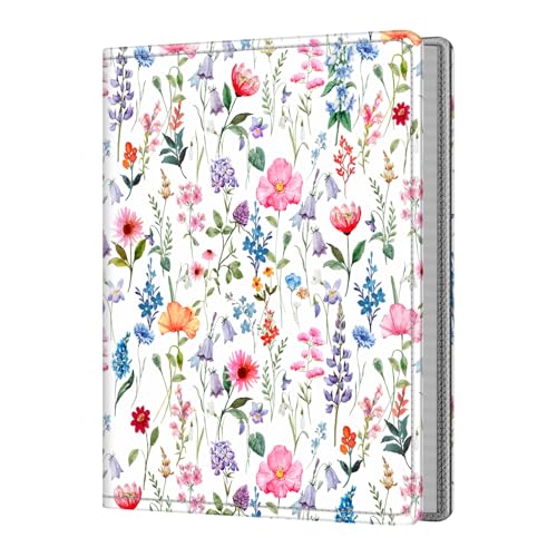 Fintie Photo Album 5x7 Photos, 52 Pockets Small Capacity Wallet Albums Book | Vegan Leather Cover, 5X7 Picture Keepsakes, Family/Wedding/Travel Memory Book, For Boys Girls Art Work, Flower Fantasy - color: Flower Fantasy