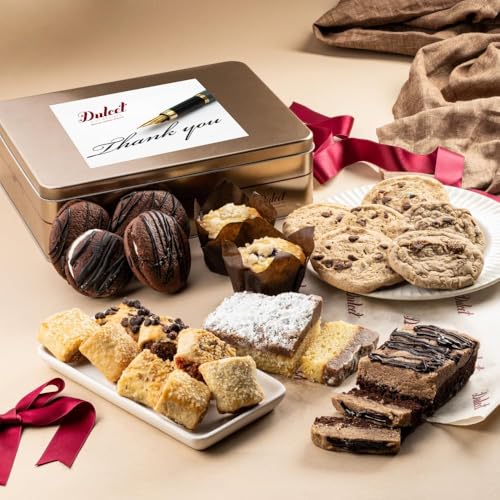 Thank You Gift Basket, Gourmet Food Gifts Baskets, Thank You Gift Baskets For Women, Men, Friends, Family, and Clients By Dulcet Gift Baskets - color: Thank You