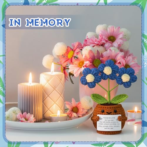 Janinka Sympathy Gift Loss of Loved One,Dark Blue Daisy,Those We Love - color: Dark Blue Daisy, style: Those We Love