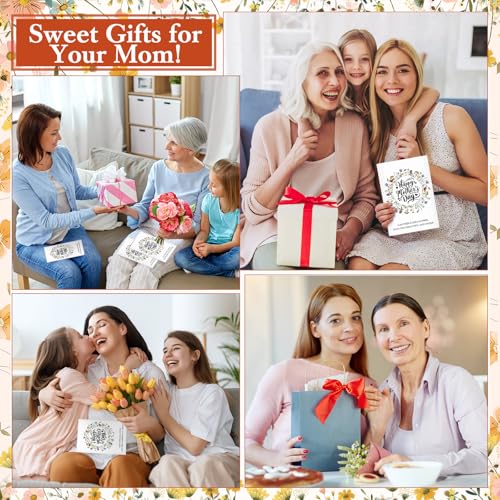 AmazingSpark 50 Pcs Mother's Day Seed Packets Self-Adhesive Flower Seed Envelopes Party Favors & Church Gifts for Mom DIY Empty Floral Mini Organizers, No Seeds (Wildflower) - style: Wildflower