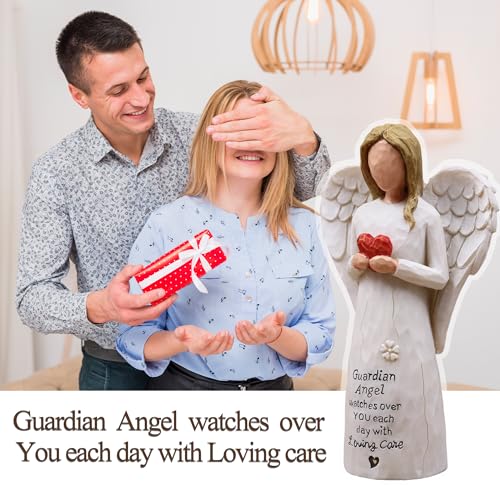 AUKEST Guardian Angel Statue, Angel Gifts for Women, Angel Figurines