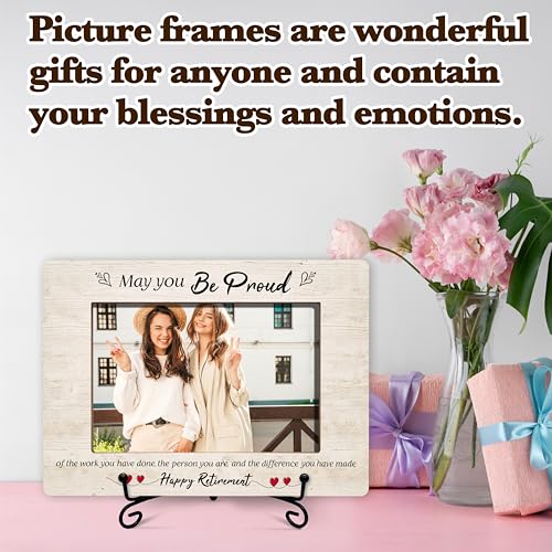 Happy Retirement Photo Frame For Women, Inspirational Gifts For Birthday Christmas Thanksgiving, May You Be Proud Of The Work Frame Appreciation Gift, Thank You Gifts For Teacher Coworker -41 - size: May You Be Proud