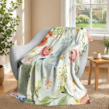 Birthday Inspirational Gifts for Women, Get Well Throw Blanket Hug Blanket - color: Loved