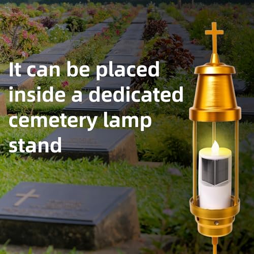 Solar Candles Outdoor Waterproof, 2.5"x6.5", Dusk to Dawn, Solar Powered Flameless Candles for Outdoor Christmas Garden Lawn Yard Patio Decor,Set of 1