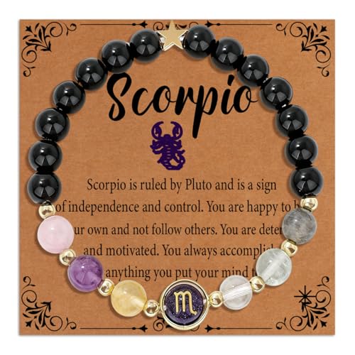 Inspirational Birthday Gifts Healing Stone Bracelets for Women Best Sister Girls - color: Braver