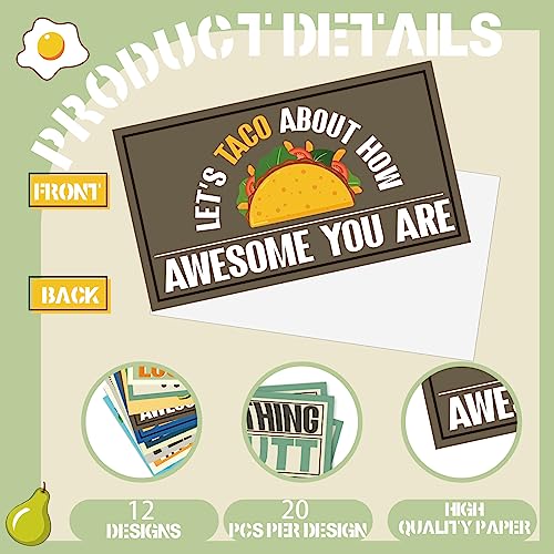 Yeaqee Employee Appreciation Cards Kudos Notes Motivational Cards, Funny - style: Funny