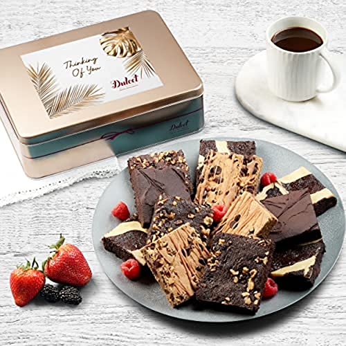 Dulcet Gift Baskets Thinking Of You Gift Box Gourmet Food Gift Baskets, Thinking of You Gift Baskets, Gourmet Food Gifts for Mom, Dad, Son, Daughter, Grandparents, Friends, & Co-workers - color: Thinking of You