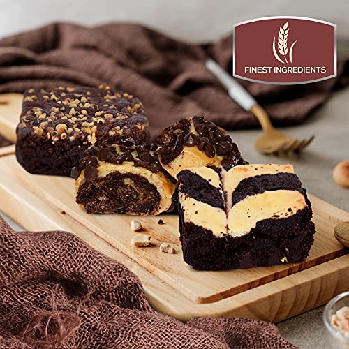 Dulcet Gift Baskets Happy Holiday Aroma Therapy Candle Gift Box ‘Classic Tin Treats Within’ Featuring a Variety of Brownies and Cookies What a Gift Idea for Him and Her with Fast Delivery - color: Holiday