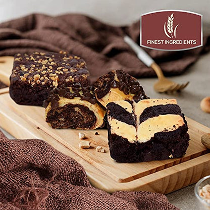Dulcet Gift Baskets Happy Holiday Aroma Therapy Candle Gift Box ‘Classic Tin Treats Within’ Featuring a Variety of Brownies and Cookies What a Gift Idea for Him and Her with Fast Delivery - color: Holiday