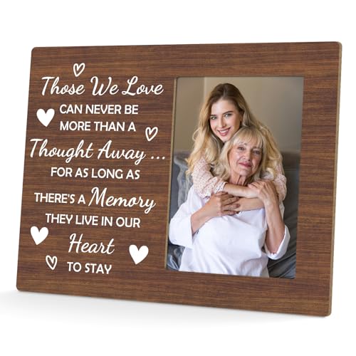 4x6 Picture Frame Bereavement Gift in Memory of Loved Person Wooden photo frame Memorial Gifts for Loss of Mother Sympathy Gifts for Loss of Loved Person Mother Father Husband Wife Grandma Friend - color: Sympathy Gifts for Loss of Loved One