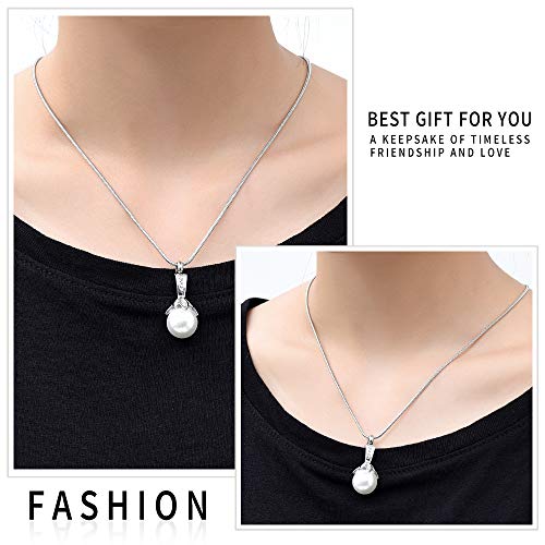 Memorial Jewelry Pearl Urn Necklace - Cremation Ashes Holder Keepsake for Women - color: ZWT9932