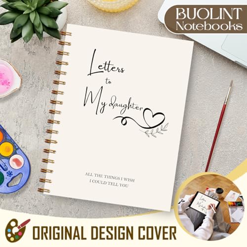 Letters to Heaven Notebook Journal 5.5x8.3, Grief Journal for Women, Memorial Sympathy Gifts for Loss of Loved One, Remembrance Bereavement Gifts Spiral Hardcover Notebook(Daughter) - color: Daughter