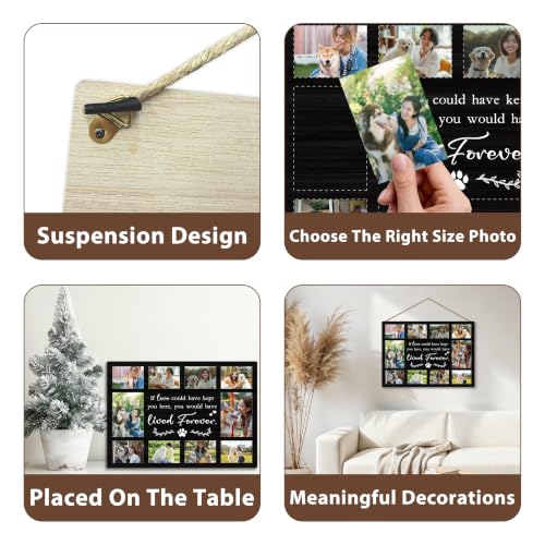 Pet Memorial Photo Board, Collage Hanging Display Picture Board - color: Pet Memorial